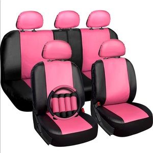 Seat Covers- Hot Pink and Black